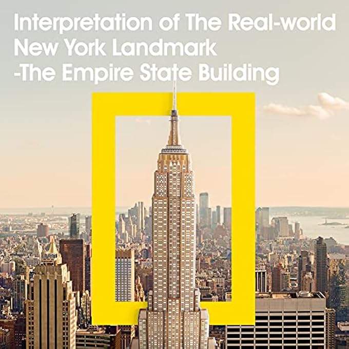 NATIONAL GEOGRAPHIC 3D PUZZLES NEW YORK MANSION MODEL KITS, THE EMPIRE STATE BUILDING, WITH A BOOKLET, 771DS0977 - Image 2